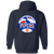 Pittsburgh Pipers Full Zip Hoodie ABA Basketball Team color Navy Pittsburgh Pipers Full Zip Hoodie ABA Basketball Team color Navy