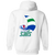 San Diego Sails Full Zip Hoodie ABA Basketball Team color White San Diego Sails Full Zip Hoodie ABA Basketball Team color White