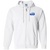 Virginia Squires Full Zip Hoodie A2 ABA Basketball Team color White Virginia Squires Full Zip Hoodie A2 ABA Basketball Team color White