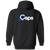 Washington Caps Full Zip Hoodie ABA Basketball Team color Black Washington Caps Full Zip Hoodie ABA Basketball Team color Black