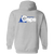 Washington Caps Full Zip Hoodie ABA Basketball Team color Sport Grey Washington Caps Full Zip Hoodie ABA Basketball Team color Sport Grey