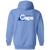 Washington Caps Full Zip Hoodie ABA Basketball Team color Carolina Blue Washington Caps Full Zip Hoodie ABA Basketball Team color Carolina Blue
