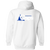 Washington Caps Full Zip Hoodie ABA Basketball Team color White Washington Caps Full Zip Hoodie ABA Basketball Team color White