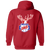 Chicago Stags Full Zip Hoodie NBA Basketball Team color Red Chicago Stags Full Zip Hoodie NBA Basketball Team color Red