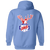 Chicago Stags Full Zip Hoodie NBA Basketball Team color Carolina Blue Chicago Stags Full Zip Hoodie NBA Basketball Team color Carolina Blue