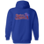 Cleveland Rebels Full Zip Hoodie NBA Basketball Team color Royal Blue Cleveland Rebels Full Zip Hoodie NBA Basketball Team color Royal Blue