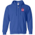 Indianapolis Olympians Full Zip Hoodie NBA Basketball Team color Royal Blue Indianapolis Olympians Full Zip Hoodie NBA Basketball Team color Royal Blue