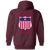 Indianapolis Olympians Full Zip Hoodie NBA Basketball Team color Maroon Indianapolis Olympians Full Zip Hoodie NBA Basketball Team color Maroon