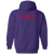 St. Louis Bombers Full Zip Hoodie NBA Basketball Team color Purple St. Louis Bombers Full Zip Hoodie NBA Basketball Team color Purple