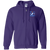 Toronto Huskies Full Zip Hoodie NBA Basketball Team color Purple Toronto Huskies Full Zip Hoodie NBA Basketball Team color Purple