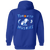 Toronto Huskies Full Zip Hoodie NBA Basketball Team color Royal Blue Toronto Huskies Full Zip Hoodie NBA Basketball Team color Royal Blue