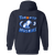 Toronto Huskies Full Zip Hoodie NBA Basketball Team color Navy Toronto Huskies Full Zip Hoodie NBA Basketball Team color Navy