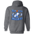Toronto Huskies Full Zip Hoodie NBA Basketball Team color Dark Heather Grey Toronto Huskies Full Zip Hoodie NBA Basketball Team color Dark Heather Grey