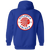 Atlanta Chiefs Full Zip Hoodie NASL Soccer Team color Royal Blue Atlanta Chiefs Full Zip Hoodie NASL Soccer Team color Royal Blue