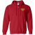 Baltimore Bays Full Zip Hoodie NASL Soccer Team color Red Baltimore Bays Full Zip Hoodie NASL Soccer Team color Red