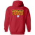 Baltimore Bays Full Zip Hoodie NASL Soccer Team color Red Baltimore Bays Full Zip Hoodie NASL Soccer Team color Red