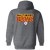 Baltimore Bays Full Zip Hoodie NASL Soccer Team color Dark Heather Grey Baltimore Bays Full Zip Hoodie NASL Soccer Team color Dark Heather Grey
