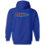 Baltimore Comets Full Zip Hoodie NASL Soccer Team color Royal Blue Baltimore Comets Full Zip Hoodie NASL Soccer Team color Royal Blue
