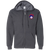 Boston Minutemen Full Zip Hoodie NASL Soccer Team color Dark Heather Grey Boston Minutemen Full Zip Hoodie NASL Soccer Team color Dark Heather Grey