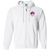 Boston Minutemen Full Zip Hoodie NASL Soccer Team color White Boston Minutemen Full Zip Hoodie NASL Soccer Team color White