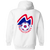 Boston Minutemen Full Zip Hoodie NASL Soccer Team color White Boston Minutemen Full Zip Hoodie NASL Soccer Team color White