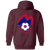 Boston Minutemen Full Zip Hoodie NASL Soccer Team color Maroon Boston Minutemen Full Zip Hoodie NASL Soccer Team color Maroon