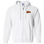 Calgary Boomers Full Zip Hoodie NASL Soccer Team color White Calgary Boomers Full Zip Hoodie NASL Soccer Team color White