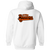 Calgary Boomers Full Zip Hoodie NASL Soccer Team color White Calgary Boomers Full Zip Hoodie NASL Soccer Team color White