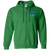 California Surf Full Zip Hoodie NASL Soccer Team color Irish Green California Surf Full Zip Hoodie NASL Soccer Team color Irish Green