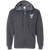 Chicago Mustangs Full Zip Hoodie NASL Soccer Team color Dark Heather Grey Chicago Mustangs Full Zip Hoodie NASL Soccer Team color Dark Heather Grey