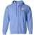 Chicago Mustangs Full Zip Hoodie NASL Soccer Team color Carolina Blue Chicago Mustangs Full Zip Hoodie NASL Soccer Team color Carolina Blue
