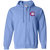 Connecticut Bicentennials Full Zip Hoodie NASL Soccer Team color Carolina Blue