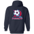 Dallas Tornado Full Zip Hoodie NASL Soccer Team color Navy Dallas Tornado Full Zip Hoodie NASL Soccer Team color Navy