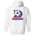 Dallas Tornado Full Zip Hoodie NASL Soccer Team color White Dallas Tornado Full Zip Hoodie NASL Soccer Team color White