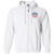 Edmonton Drillers Full Zip Hoodie NASL Soccer Team color White Edmonton Drillers Full Zip Hoodie NASL Soccer Team color White