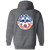 Edmonton Drillers Full Zip Hoodie NASL Soccer Team color Dark Heather Grey Edmonton Drillers Full Zip Hoodie NASL Soccer Team color Dark Heather Grey
