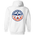 Edmonton Drillers Full Zip Hoodie NASL Soccer Team color White Edmonton Drillers Full Zip Hoodie NASL Soccer Team color White