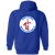 Hartford Bicentennials Full Zip Hoodie NASL Soccer Team color Royal Blue Hartford Bicentennials Full Zip Hoodie NASL Soccer Team color Royal Blue