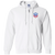 Houston Stars Full Zip Hoodie NASL Soccer Team color White Houston Stars Full Zip Hoodie NASL Soccer Team color White