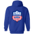 Houston Stars Full Zip Hoodie NASL Soccer Team color Royal Blue Houston Stars Full Zip Hoodie NASL Soccer Team color Royal Blue