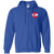 Kansas City Spurs Full Zip Hoodie NASL Soccer Team color Royal Blue Kansas City Spurs Full Zip Hoodie NASL Soccer Team color Royal Blue