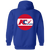 Kansas City Spurs Full Zip Hoodie NASL Soccer Team color Royal Blue Kansas City Spurs Full Zip Hoodie NASL Soccer Team color Royal Blue