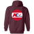 Kansas City Spurs Full Zip Hoodie NASL Soccer Team color Maroon Kansas City Spurs Full Zip Hoodie NASL Soccer Team color Maroon