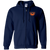 Los Angeles Aztecs Full Zip Hoodie NASL Soccer Team color Navy Los Angeles Aztecs Full Zip Hoodie NASL Soccer Team color Navy