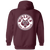 Los Angeles Wolves Full Zip Hoodie NASL Soccer Team color Maroon Los Angeles Wolves Full Zip Hoodie NASL Soccer Team color Maroon