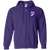 Miami Gatos Full Zip Hoodie NASL Soccer Team color Purple Miami Gatos Full Zip Hoodie NASL Soccer Team color Purple