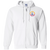 New England Tea Men Full Zip Hoodie NASL Soccer Team color White New England Tea Men Full Zip Hoodie NASL Soccer Team color White