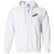 Oakland Stompers Full Zip Hoodie NASL Soccer Team color White Oakland Stompers Full Zip Hoodie NASL Soccer Team color White