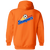 Oakland Stompers Full Zip Hoodie NASL Soccer Team color Orange Oakland Stompers Full Zip Hoodie NASL Soccer Team color Orange