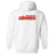 Philadelphia Atoms Full Zip Hoodie NASL Soccer Team color White Philadelphia Atoms Full Zip Hoodie NASL Soccer Team color White